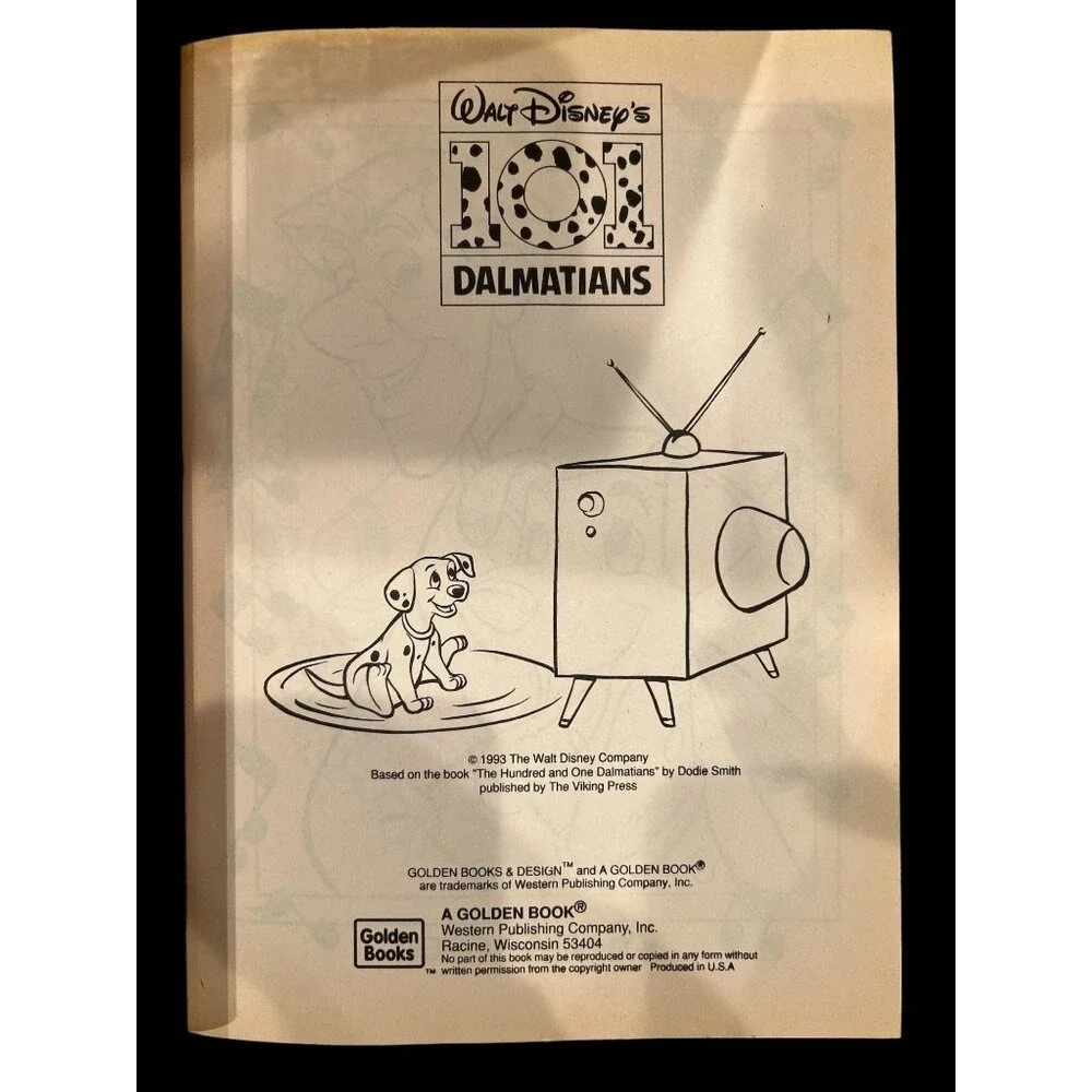 Vintage 1993 Disney's 101 Dalmatians Giant Coloring Activity‎ Book Unused